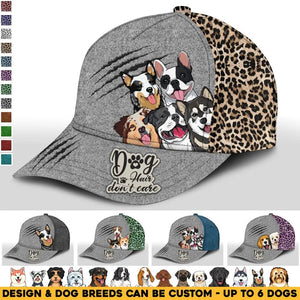 Personalized Dog Hair Don't Care Peaked Cap 3D Printed 23MAR-HQ04