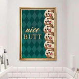 PERSONALIZED NICE BUTT DOGS CANVAS PRINTED QTDT0603
