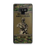 Personalized Swiss Soldier Once A Soldier Always A Soldier Camo Phonecase Printed 23MAR-DT07