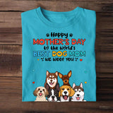 Personalized Happy Mother's Day To The World's Best Dog Mom We Woof You T-shirt Printed 23MAR-HQ10