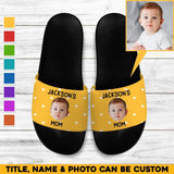 Personalized Upload Your Baby Photo Grandma Mom Aunt Gifts Slide Sandal Printed PNHQ01303