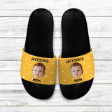 Personalized Upload Your Baby Photo Grandma Mom Aunt Gifts Slide Sandal Printed PNHQ01303
