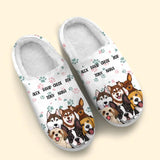 Personalized Dogs & Name Dog Lovers Gift Home Slippers Printed 23MAR-HQ15