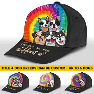 Personalized Dog Mom Fur Mama Life Is Better With Dogs Hipppie Peaked Cap 3D Printed QTHQ1603