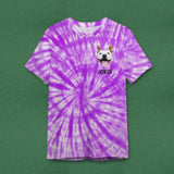 Personalized Upload Your Dog Photo & Name Tie Dye T-shirt Printed QTDT1603
