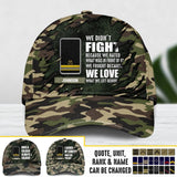 Personalized French Soldier/ Veteran Rank Camo Once A Soldier Always A Soldier Peaked Cap 3D Printed QTDT1603