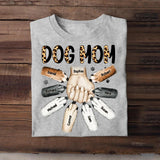 Personalized Dog Mom With Hand And Paw Tshirt Printed 23MAR-DT17