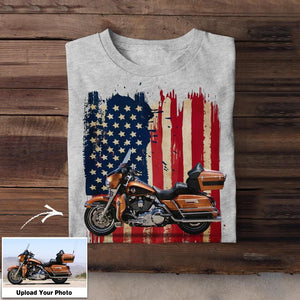 Personalized Upload Your Bike Photo Tshirt Printed 23MAR-DT18