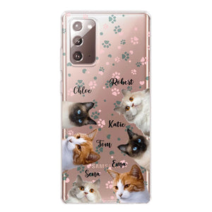Personalized Upload Your Cat Photo Cat Lovers Silicon Phonecase 23MAR-DT22