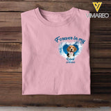 Personalized Upload Your Memorial  Dog Photo Forever In My Heart  Tshirt Printed PNDT2203