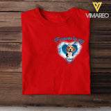 Personalized Upload Your Memorial  Dog Photo Forever In My Heart  Tshirt Printed PNDT2203