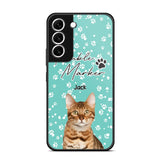 Personalized Upload Your Cat Photo Trouble Marker Cat Lovers Silicon Phonecase QTHQ2203