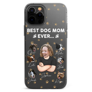 Personalized Upload Your Dog Photos Best Dog Mom Ever  Silicon Phonecase PNHQ2303