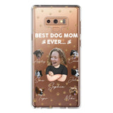 Personalized Upload Your Dog Photos Best Dog Mom Ever  Silicon Phonecase PNHQ2303