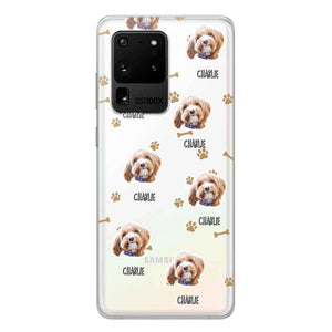 Personalized Upload Your Dog Photo Dog Lovers Silicon Phonecase QTDT2303