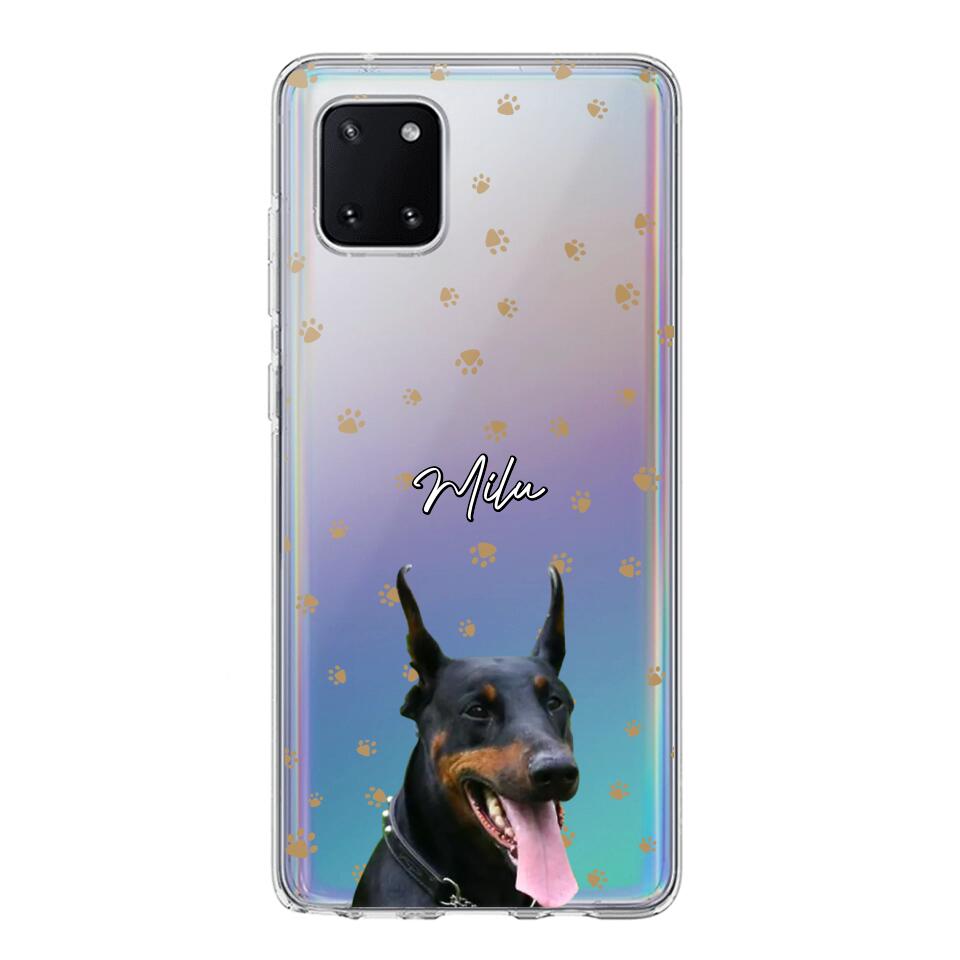 Personalized Upload Your Dog Photo Dog Lovers Silicon Phonecase 23MAR-DT23