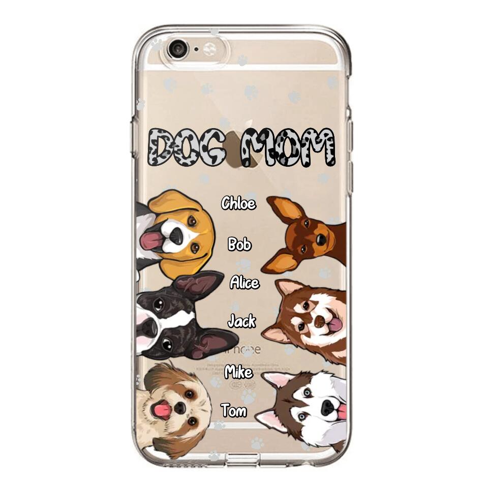 Personalized Dog Mom Paw Silicon Phonecase PNDT2303