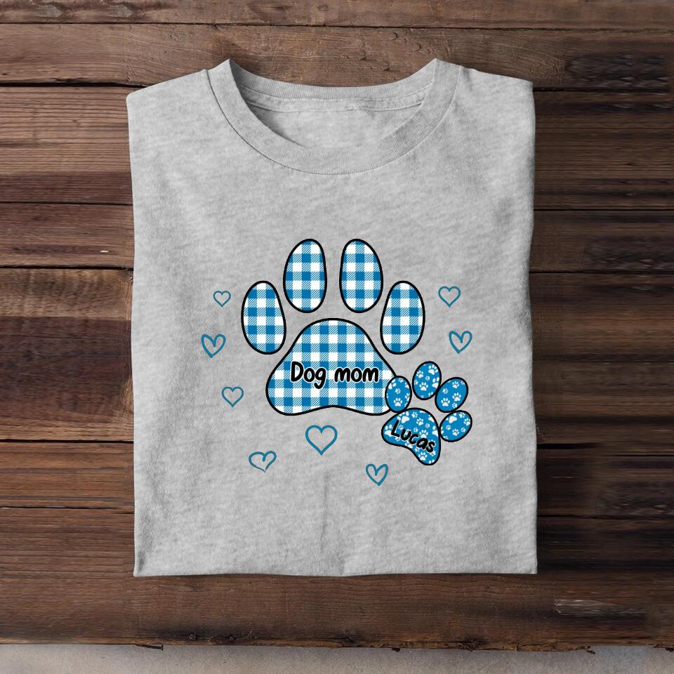 Personalized Dog Mom Tshirt Printed QTBQT240323