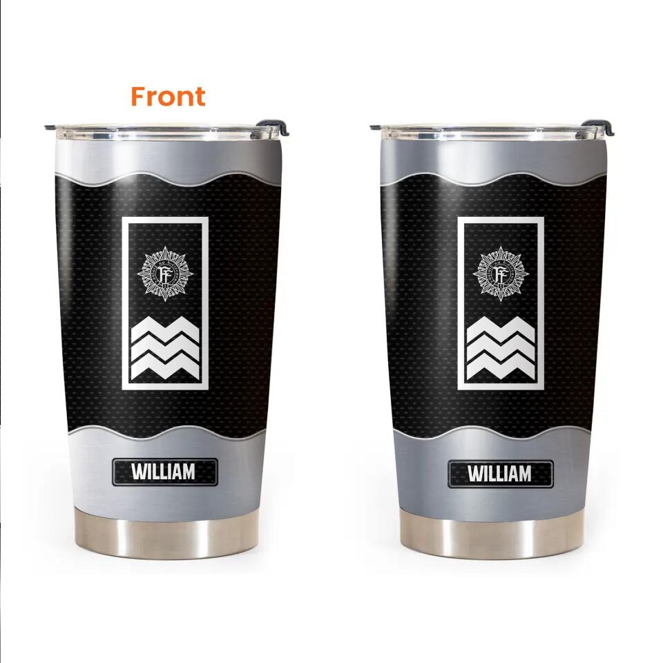 Personalized Italian Veteran/Soldier Rank Camo with Name Tumbler Printed 23MAR-BQT24