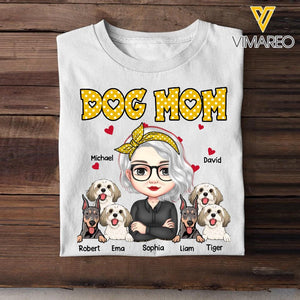 Personalized Dog Mom Tshirt Printed 23MAR-HQ29