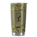 Personalized Australian Soldier/ Veteran Once A Soldier Always A Soldier Rank Camo Tumbler Printed 23MAR-BQT29