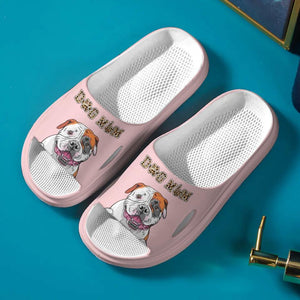 Personalized Dog Mom Dog Lovers Gift Unisex Bathroom Slippers Printed 23MAR-DT31