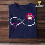 Personalized Best Dog Mom Ever Dog Lovers Fall Paw Tshirt Printed QTHQ3103