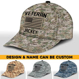 Personalized US Soldier/ Veteran Flag Camo Peaked Cap 3D Printed 23APR-HQ03