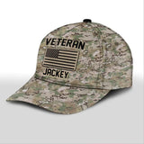 Personalized US Soldier/ Veteran Flag Camo Peaked Cap 3D Printed 23APR-HQ03