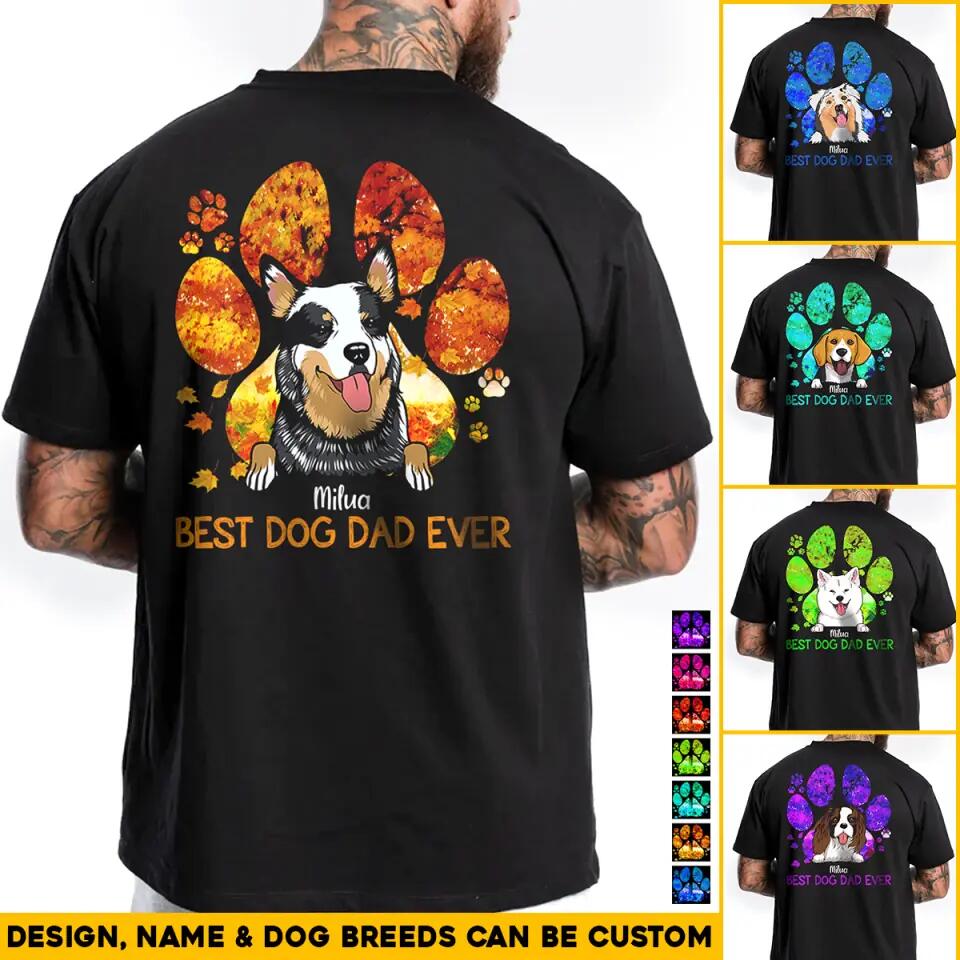 Personalized Dog Lovers Paw FallTshirt Printed PNHQ0704