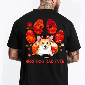 Personalized Dog Lovers Paw FallTshirt Printed PNHQ0704