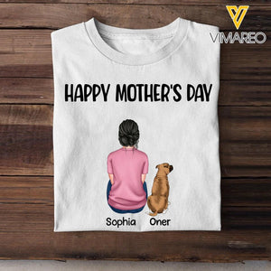 Personalized Happy Mother's Day Dog Mom Tshirt Printed 23APR-HQ11