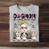 Personalized Dog Mom Like A Normal Mom But Cooler Tshirt Printed 23APR-PN12