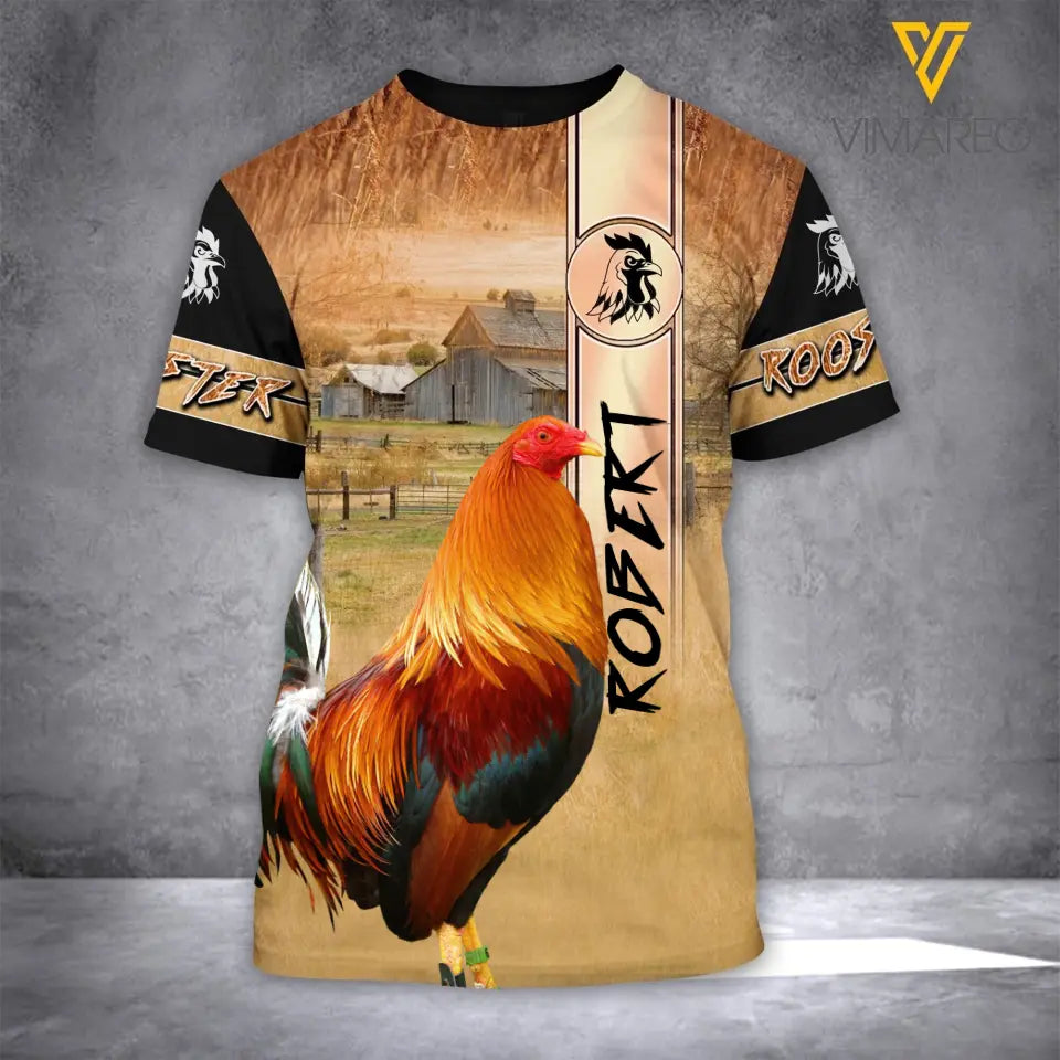 CUSTOMIZED ROOSTER LOVER 3D PRINTED SHIRTS AND SHORTS