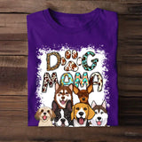 Personalized Dog Mama Dog Lovers Gift Tshirt Printed PNHQ1704