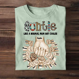 Personalized Auntie Like A Normal Mom But Cooler Hand Kid Name Mother's Day Gift Tshirt Printed 23APR-TB19