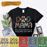 Personalized Dog Mama Dog Name T-shirt Printed PNBQT1904