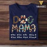 Personalized Dog Mama Dog Name T-shirt Printed PNBQT1904