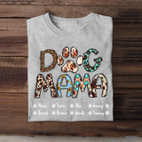 Personalized Dog Mama Dog Name T-shirt Printed PNBQT1904