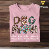 Personalized Dog Mama Dog Name T-shirt Printed PNBQT1904
