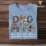 Personalized Dog Mama Dog Name T-shirt Printed PNBQT1904