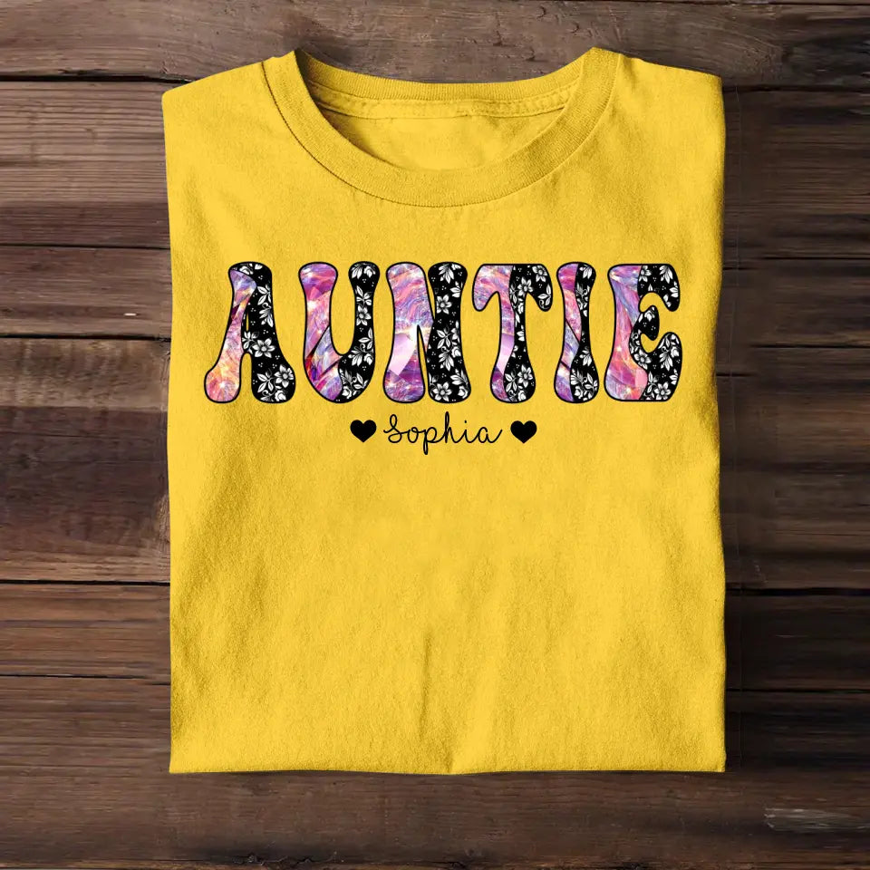 Personalized Sparkling Color Nicknam Mom, Aunt, Grandmas Mother's Day Gift Tshirt Printed QTHQ2004