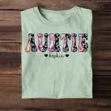 Personalized Sparkling Color Nicknam Mom, Aunt, Grandmas Mother's Day Gift Tshirt Printed QTHQ2004