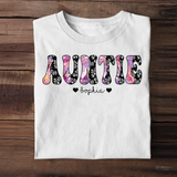 Personalized Sparkling Color Nicknam Mom, Aunt, Grandmas Mother's Day Gift Tshirt Printed QTHQ2004