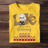Personalized Love Being Called Grammy Mom/Grandma & Kid Name Tshirt Printed QTHQ1904