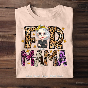 Personalized Fur Mama Leopad, Dog Lover, Cat Lover Tshirt Printed QTHQ2004