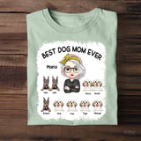 Personalized Best Dog Mom Ever Dog Lovers Gift Tshirt Printed PNPN2004