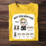 Personalized Best Dog Mom Ever Dog Lovers Gift Tshirt Printed PNPN2004