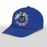 Personalized Dog Mom Sunflower Dog Name Cap Printed PNHQ2104