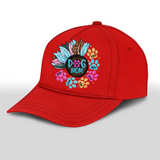 Personalized Dog Mom Sunflower Dog Name Cap Printed PNHQ2104